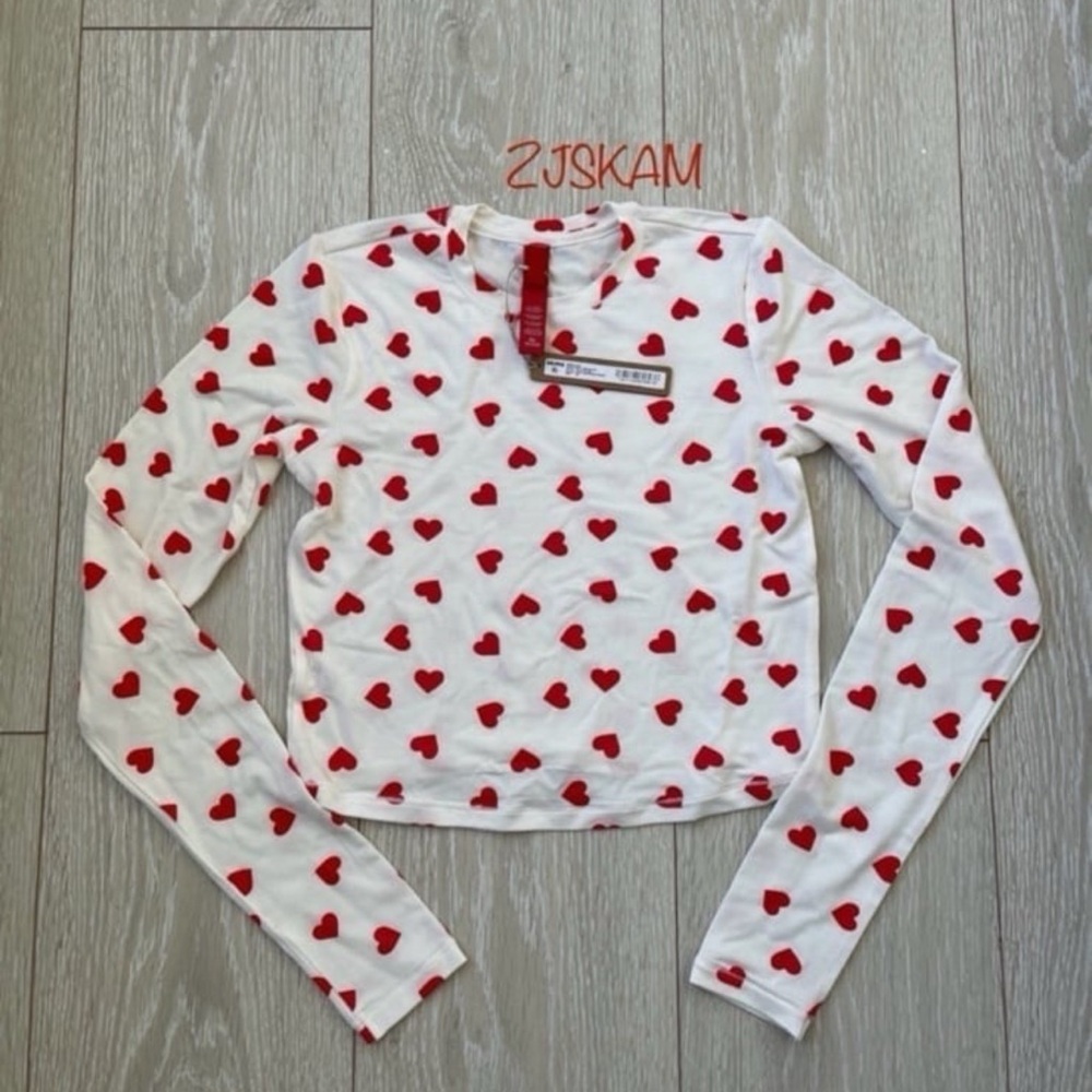 SKIMS X Lana Del Rey Valentines Limited Edition Super Cropped Long Sleeve XS❤️